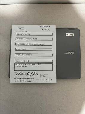 Acer Aspire R3-471T Intel i5-4210U 6GB RAM 500GB 360 Screen Defect